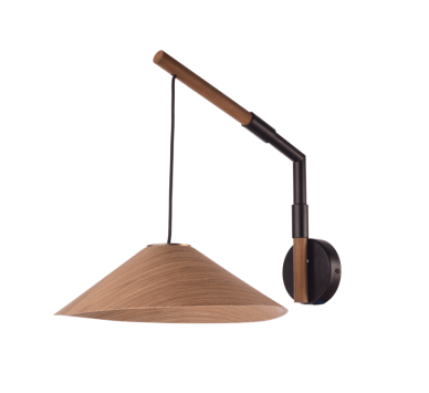 NETTO ΕΠΙΤΟΙΧΟ Φ/Σ 1Χ GX53 WALNUT ΞΥΛΟ 30Χ40Χ32CM NAIROBI