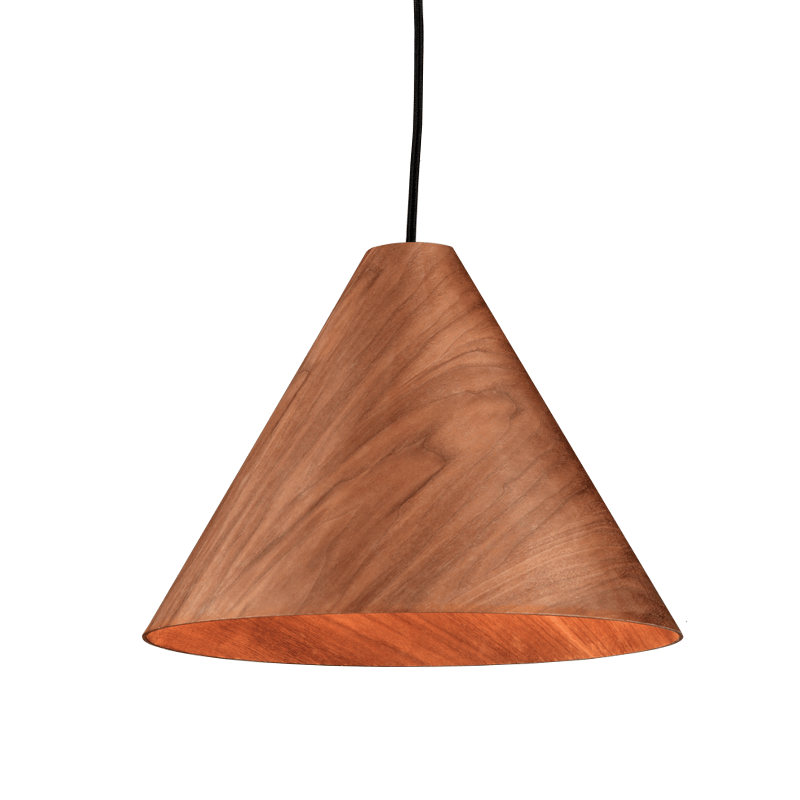 NETTO ΚΡΕΜΑΣΤΟ Φ/Σ 1Χ E27 WALNUT ΞΥΛΟ D33XH180CM NAIROBI