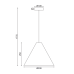 NETTO ΚΡΕΜΑΣΤΟ Φ/Σ 1Χ E27 WALNUT ΞΥΛΟ D33XH180CM NAIROBI