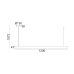 NETTO ΚΡΕΜΑΣΤΟ Φ/Σ LED 15W ΞΥΛΟ 3000K 1440LM D4,7X120XH157CM WOODY