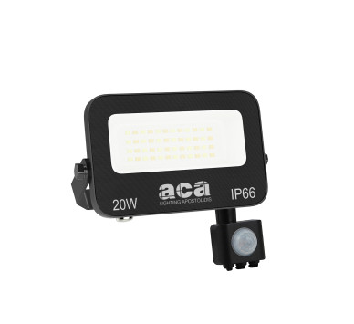 ΠΡΟΒΟΛΕΑΣ LED SMD ΜΑΥΡΟΣ ΜΕ ΑΙΣΘΗΤΗΡΑ 20W 3CCT 2000LM 185-265V RA>80 IP66