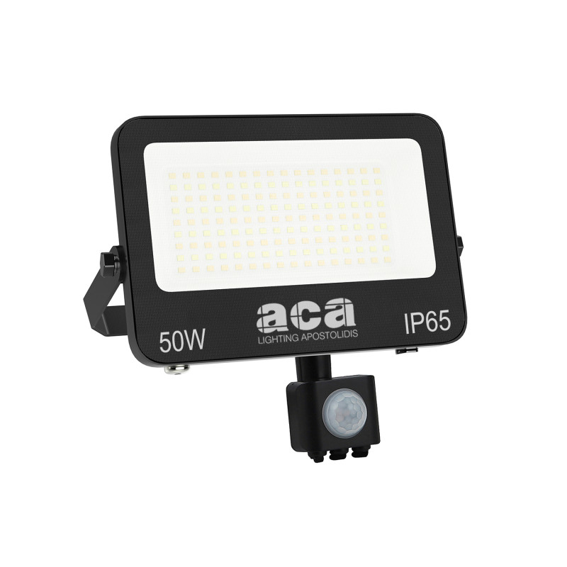 ΠΡΟΒΟΛΕΑΣ LED SMD ΜΑΥΡΟΣ  ΜΕ ΑΙΣΘΗΤΗΡΑ100W 50W 3CCT 5000LM 185-260V RA>80 IP66