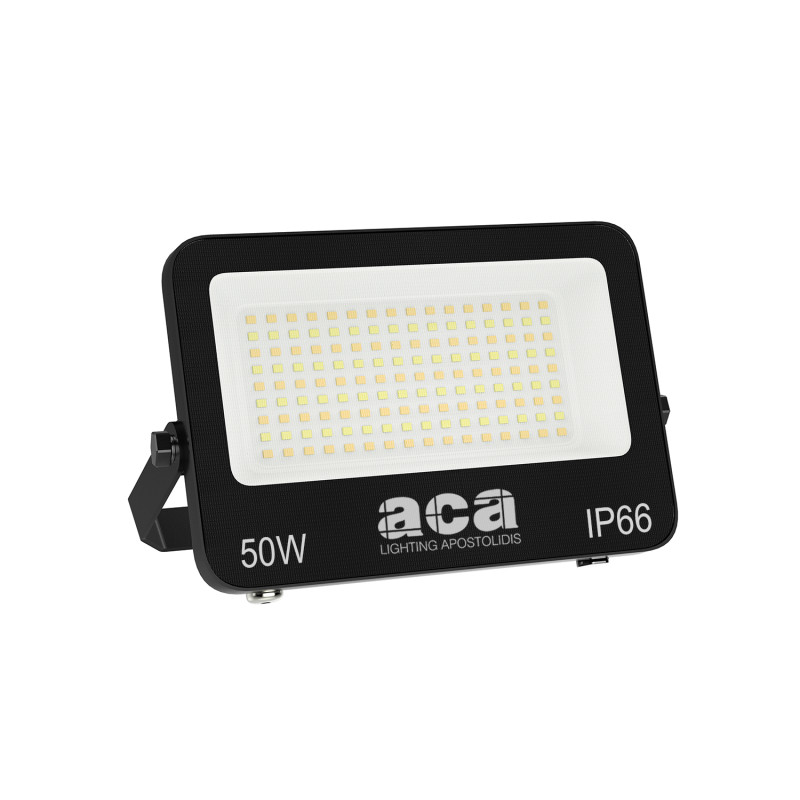 ΠΡΟΒΟΛΕΑΣ LED SMD ΜΑΥΡΟΣ 50W 3CCT 5000LM 185-265V RA>80 IP66