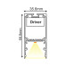 NERI ΓΡΑΜΜΙΚΟ ΦΩΤΙΣΤΙΚΟ LED SMD 30W 4000K 4920LM 230V 1420mm PC ΟΠΑΛ ΚΑΛΥΜΜΑ