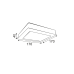 Υ/Κ SQUARE NM CEIL.LED SLIMPANEL 14W4000K 970Lm230V 172X172 Ra80