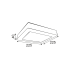 Υ/Κ SQUARE W CEIL.LED SLIMPANEL 20W 3000K 1440Lm230V 225X225Ra80