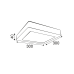 Υ/Κ SQUARE NM CEIL.LED SLIMPANEL 26W3000K 1830Lm230V 300X300Ra80