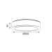 NETTO ROUND W CEIL. LED SLIM PANEL 50W 3000K 4000Lm 230V Φ600x40mm