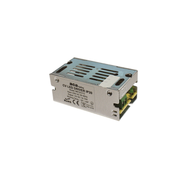 METAL CV LED DRIVER 12W 230V AC-12V DC 1A IP20 WITH TERMINAL