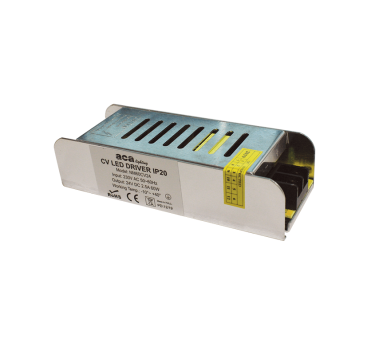 METAL CV LED DRIVER 60W 230V AC-24V DC 2.5A IP20 WITH TERMINAL