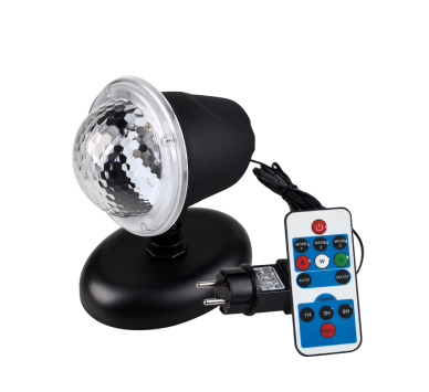 CHRISTMAS 6W LED PROJECTOR WITH 3 PATTERNS, IR REMOTE, BASE & 3M CABLE