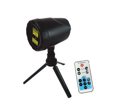 OUTDOOR CHRISTMAS LASER WITH 8 PATTERNS, DAY-NIGHT SENSOR, RF REMOTE,SPIKE,TRIPOD1M CABLE