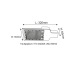 LED STREET LUMINAIRE 36W 3960LM 4000K 120X50˚ CLASS I 230V AC IP66