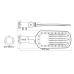 LED STREET LUMINAIRE 100W 14000LM 4000K 140x90˚ CLASS I 230V AC IP66