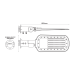 LED STREET LUMINAIRE 150W 18000LM 2200K 140x90˚ CLASS I 230V AC IP66