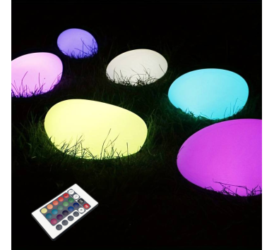 ΗΛΙΑΚΗ/ΕΠΑΝΑΦΟΡΤΙΖΟΜΕΝΗ RGBW LED ΠΕΤΡΑ 33*24*14cm IP54 LiFePO4 1800mAh
