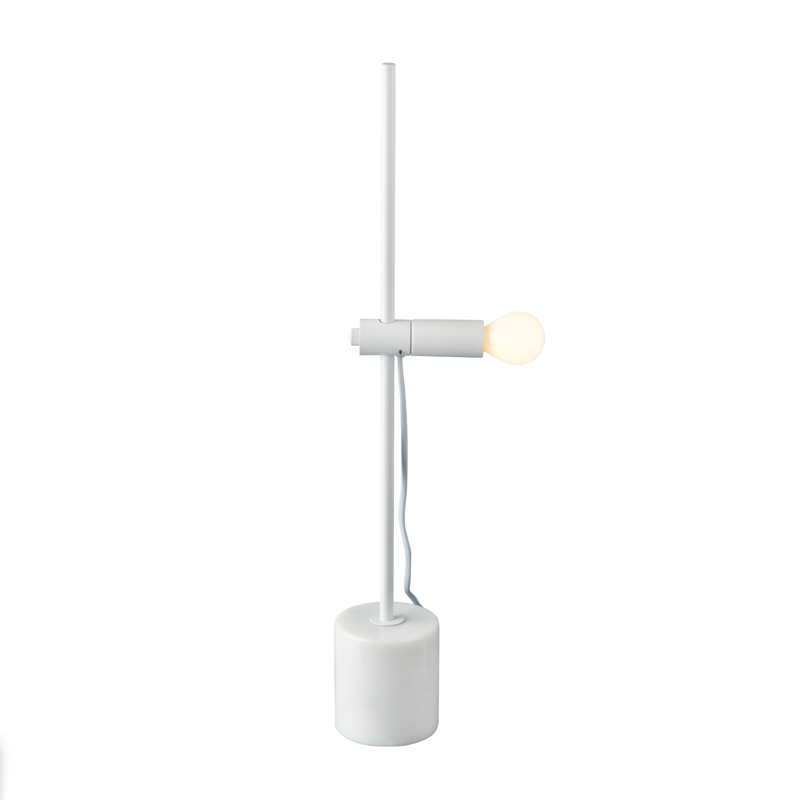 NETTO ΕΠΙΤΡΑΠΕΖΙΟ Φ/Σ 1XE14 ΛΕΥΚΟ ΜΑΡΜΑΡΟ+ΜΕΤ/ΚΟ D9XH58CM HERA