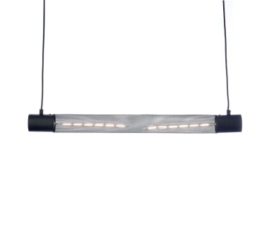NETTO ΚΡΕΜΑΣΤΟ Φ/Σ 2ΧΕ27 ΜΑΥΡΟ ΜΕΤΑΛΛΙΚΟ 72Χ6XH120CM ALCATRAZ