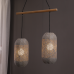 ΚΡΕΜΑΣΤΟ Φ/Σ 2ΧΕ27 RATTAN+ΞΥΛΟ 60X20XH120CM COCONUT