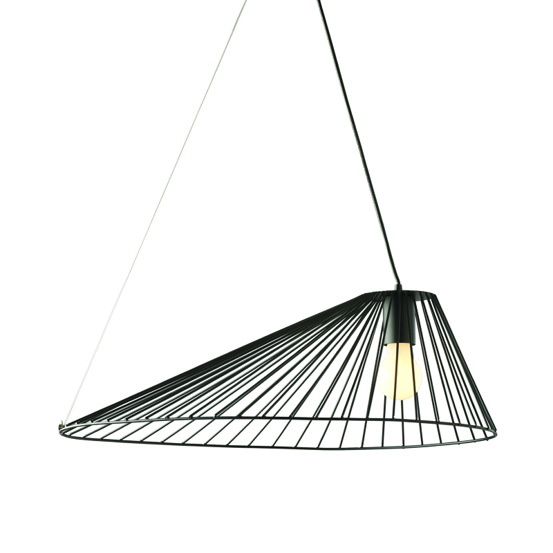 ΚΡΕΜΑΣΤΟ Φ/Σ 1xE27 CAPPELLO ΜΑΥΡΟ ΜΕΤ/ΚΟ 60Χ40X120CM