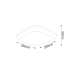 Υ/Κ WHITE SQUARE SENS CEIL SMDLED 24W 2100Lm4000K 120° 230V IP54