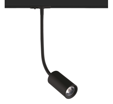 BLACK LED TRACK LIGHT 10W 3000K 2WIRES 24° 850LM 230V Ra80