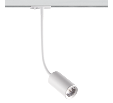 WHITE LED TRACK LIGHT 10W 3000K 2WIRES 24° 850LM 230V Ra80