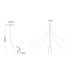 WHITE LED TRACK LIGHT 10W 4000K 2WIRES 24° 900LM 230V Ra80