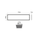 LED PANEL 48W 295X1195X32mm 3000K 4600Lm 230V AC Ra80