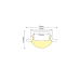 ΥΠΟ ΚΑΤΑΡΓΗΣΗ ESME ALUMINUM PROFILE P101 WITH SEMI-CLEAR 60o PC DIFFUSER 2m/pc