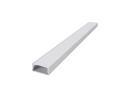 NORM ΠΡΟΦΙΛ ΑΛΟΥΜΙΝΙΟΥ ΛΕΥΚΟ ΜΕ ΟΠΑΛ ΚΑΛΛΥΜΑ 2m/pc
