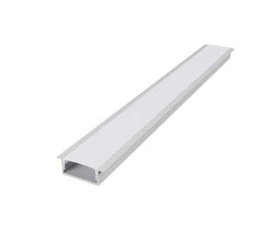 NORM ΠΡΟΦΙΛ ΑΛΟΥΜΙΝΙΟΥ ΛΕΥΚΟ ΜΕ ΟΠΑΛ ΚΑΛΥΜΑ 2m/pc