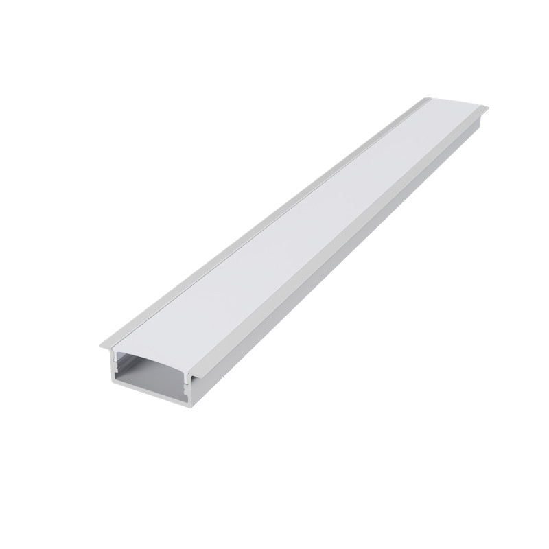 NORM ΠΡΟΦΙΛ ΑΛΟΥΜΙΝΙΟΥ ΛΕΥΚΟ ΜΕ ΟΠΑΛ ΚΑΛΥΜΑ 2m/pc