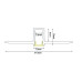 LATE ULTRA MINI TRIMLESS ALUMINUM PROFILE  WITH OPAL PC DIFFUSER 2m/pc