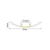 2WING ALUMINUM PROFILE WITH OPAL PC DIFFUSER 2m/pc