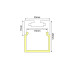 PEND ALUMINUM PROFILE WITH OPAL PC DIFFUSER 2m/pc