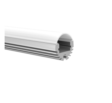 CIRC ALUMINUM PROFILE P8N WITH OPAL DIFFUSER 2m/pc