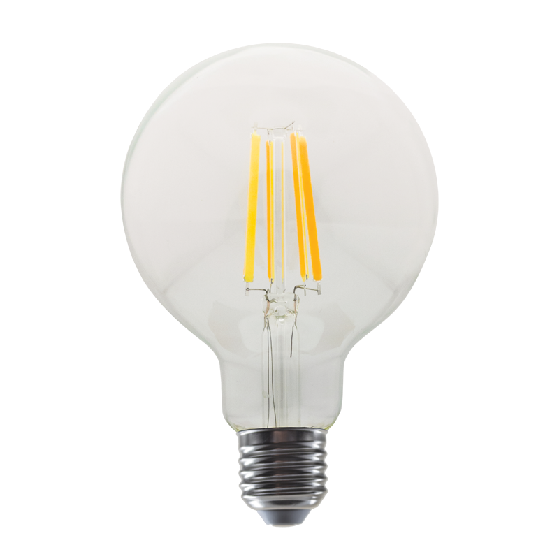 LED FILAMENT E27 G95 10W 4000K 230V AC 1260LM RA80 30000H 360°