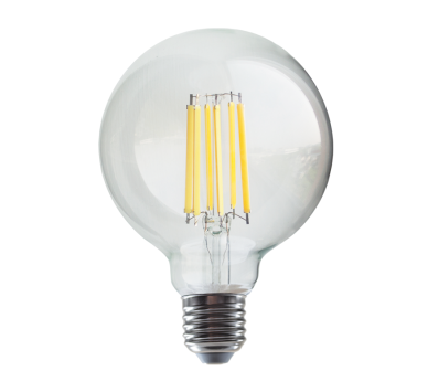 LED FILAMENT E27 G95 12W 4000K 230V AC 1600LM RA80 30000H 360°