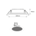 Υ/Κ LED COB RECESSED LUMINAIRE PARO 40W 3000K 3.300Lm 90° 230V RA>80