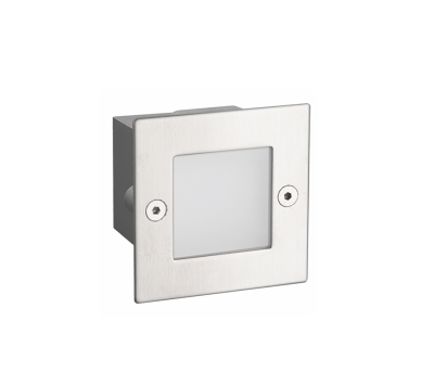 LED STEP LUMINAIRE 70X70 NM 2W 3000K 90Lm 230V IP54 RA80