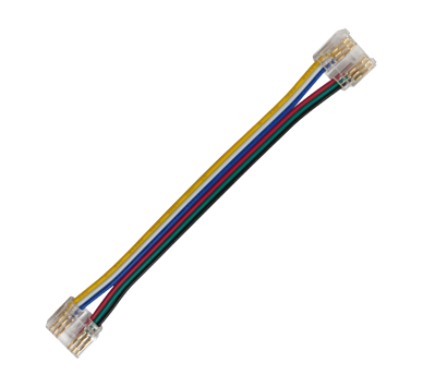 CONNECTOR FOR COB RGB CCT STRIP 12mm PCB WIDTH-10CM 6 WIRES IN THE MIDDLE