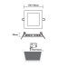 ΛΕΥΚΟ ΤΕΤΡΑΓΩΝΟ LED ΠΑΝΕΛ ΧΩΝΕΥΤΟ 12W 4000K 1100Lm 170x170mm 230V Ra80