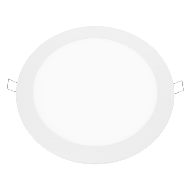 ΛΕΥΚΟ ΣΤΡΟΓΓΥΛΟ LED ΠΑΝΕΛ ΧΩΝΕΥΤΟ 18W 3000K 1700Lm Φ220mm 230V AC Ra80