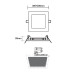 ΛΕΥΚΟ ΤΕΤΡΑΓΩΝΟ LED ΠΑΝΕΛ ΧΩΝΕΥΤΟ 23W 6500K 2120Lm 300x300mm 230V AC Ra80