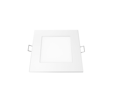 LED SLIM PANEL WHITE SQUARE REC. 6W 3000K 450Lm 118mm 230V AC Ra80