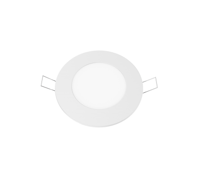 LED SLIM PANEL WHITE ROUND REC. 6W 6500K 500Lm Φ119 230V AC Ra80