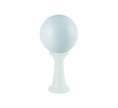 PLASTIC FLOOR GARDEN WHITE LUMINAIRE 41CM Φ200 E27 IP44