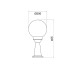 PLASTIC FLOOR GARDEN WHITE LUMINAIRE 41CM Φ200 E27 IP44