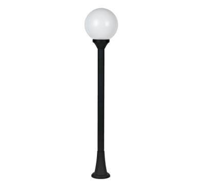 PLASTIC FLOOR GARDEN BLACK LUMINAIRE 100CM Φ200 E27 IP44